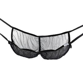 TRS Motorsport Helmet Hammock, Helmet Holder, Helmet Storage, Adjustable, Holds Two Helmets, for Race & Rally - Made in The UK (Black)