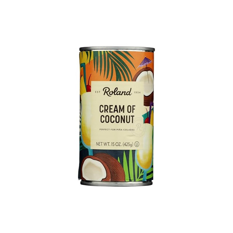 Roland Foods Cream of Coconut, 15 Ounce Can, Pack of
