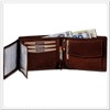 Leather Men's Wallet (262B), brown, Classic