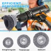 Rocaris 28 Pack Wire Wheel Brush, Carbon Steel & Twist