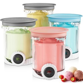 HBCyole Ice Cream Pints Containers for Ninja Swirl Ice Cream Maker NC700 Series,4Pack