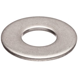 Steel Flat Washer, Zinc Plated Finish, DIN 125, Metric, M8 Screw Size, 8.4 mm ID, 16 mm OD, 1.6 mm Thick (Pack of 100)