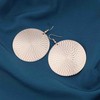 Iaceble Boho Large Disc Drop Earrings Hammered Disc Earring Disc