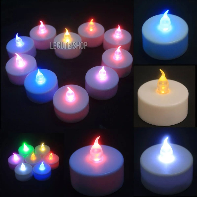 OEM 24 Velas Luz Led Multicolor Decoracion Fiesta Boda Xv