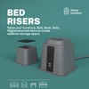 Home Intuition Heavy Duty Adjustable Bed Risers Furniture Riser 3,