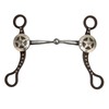 Hand Carved Antique Bronze Bit, Professional Stainless Steel Snaffle for