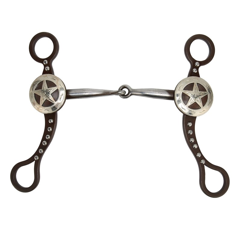 Hand Carved Antique Bronze Bit, Professional Stainless Steel Snaffle for