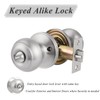 Probrico (5 Pack keyed Alike Locks, Entry Door Knobs Exterior,