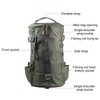 Fishing Tackle Backpack Large Capacity Portable Cylindrical Fishing Rod Bag