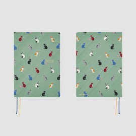 Hobonichi Techo 2024 HON A5 [English/A5 Size/January Start] Bow & Tie: Cats & Me