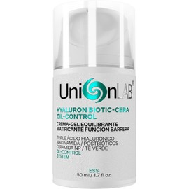 HYALURON BIOTIC-CERA OIL-CONTROL Crema Gel Hidratante Facial para Piel Mixta, Grasa y Sensible Triple Ácido Hialurónico, Niacinamida, Ceramidas y Postbióticos Matificante Control de Grasa y Reparación de Barrera 50 ml