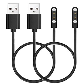 E ECSEM 2-Pack Replacement Charger Compatible for MEGWR Dog Bark Collar, Magnetic USB Charging Cable Cord for MEGWR Smart Bark Collar