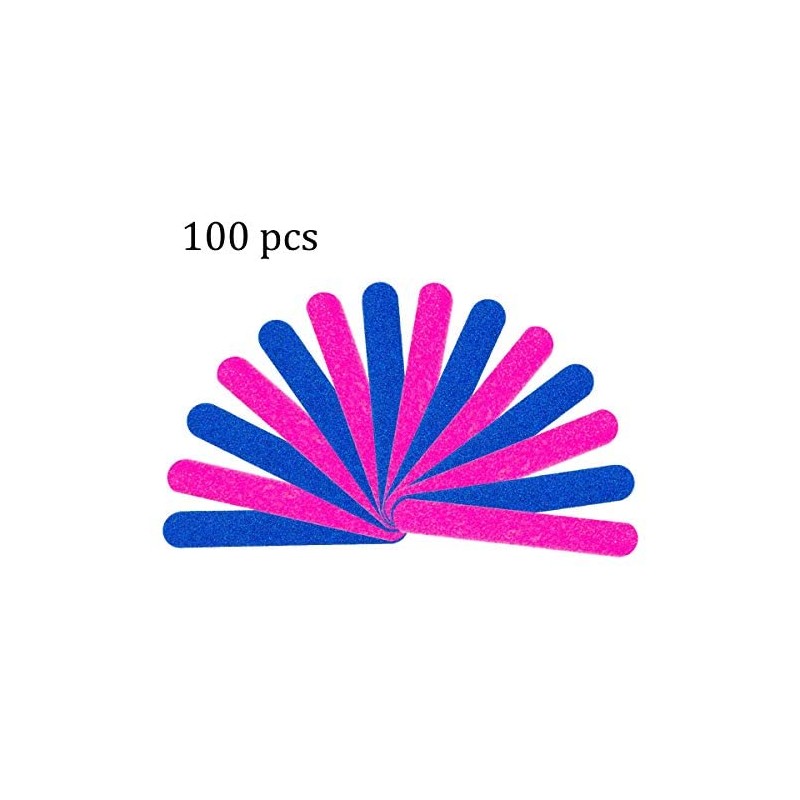 Winstonia 100 Pcs Mini Nail Files Bundle - Double Sided