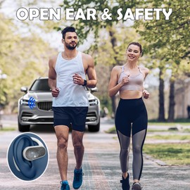 Open Ear Headphones Bluetooth Wireless Sport with Ear Hook Air Line Bone Sound Headphones Wireless Earphones Headphones Wireless Bone Conduction Headphones for Jogging Cycling Gym Gym