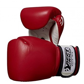 Best Sport Competition Boxing Gloves - Red, 10 oz