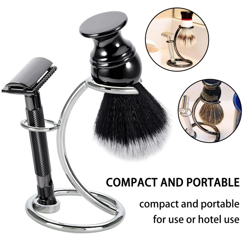 Kaimeilai Razor Holder Stand for Men, Razor Brush Stand Holder