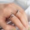 JewelryWe Anxiety Rings for Women, 6 PCS Open Rings Adjustable