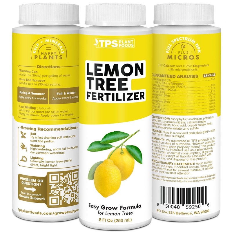 TPS NUTRIENTS Lemon Tree Fertilizer for Lemon Trees and Citrus,