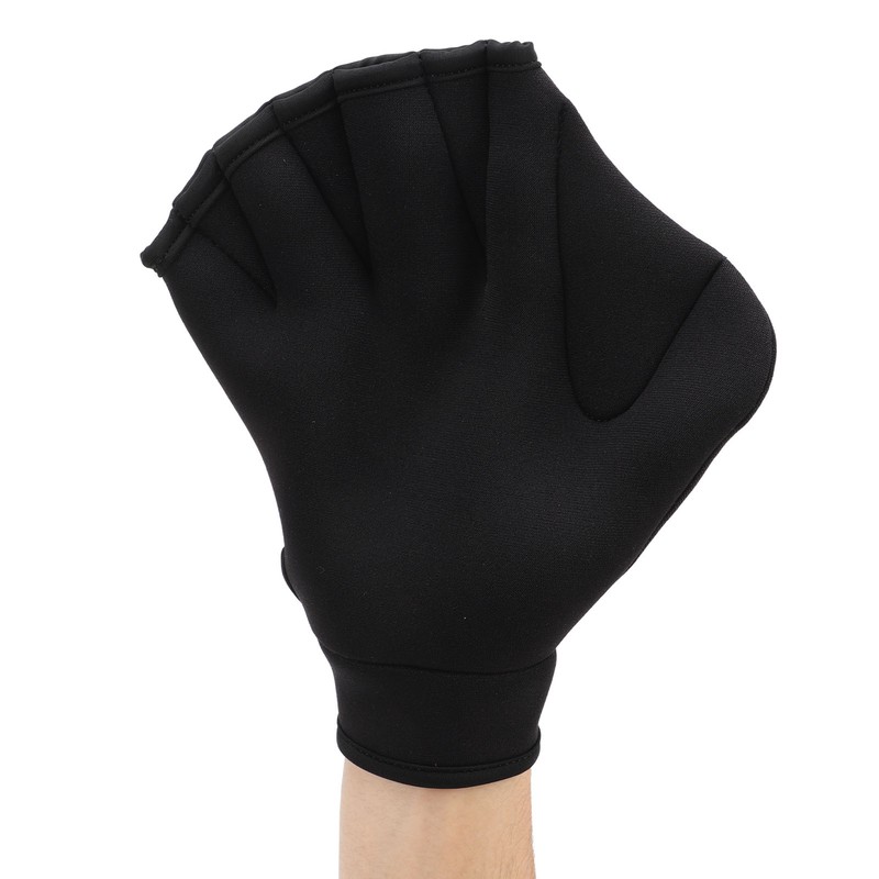 2Pcs Swimming Webbed Gloves Open Fingers Adjustable Swimming Training Gloves