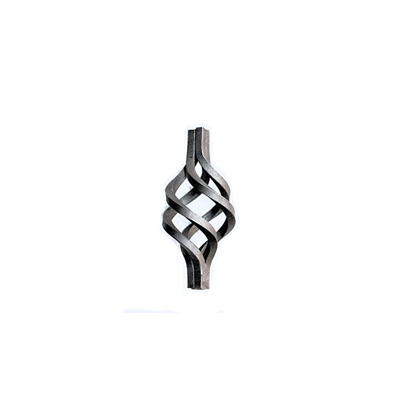 UHRIG Square Wrought Iron Basket Swivel, Scroll for Railings, Fences,