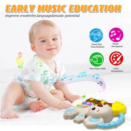 Baby Boy Girl Toys Gifts 12-18 Months Light Up Music Toddler Early Learning Educational Piano Keyboard Infant Toys 1 2 3 Years Old (Koala)
