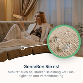 eco:fy Upholstered Furniture Waterproofing Sofa Couch Chair Protection Against Stains Liquids Dirt Textile Leather Pearling Effect (500 ml)