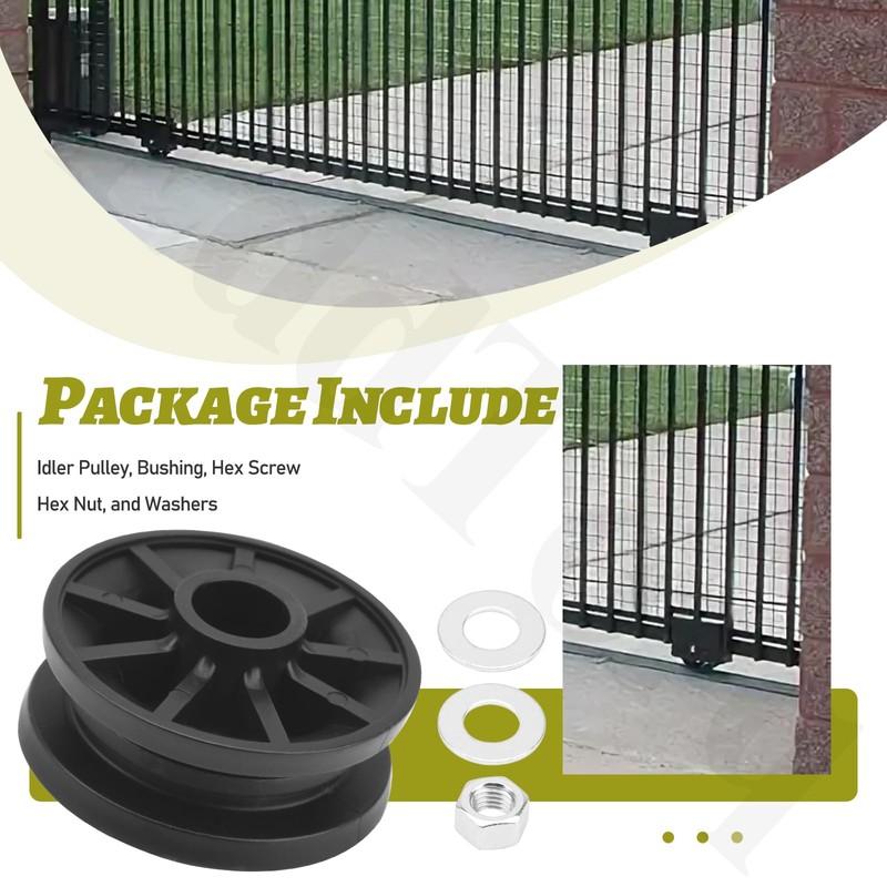 K75-50090 Idler Pulley Replacement for LIF-tmaster SL3000 Commercial Slide Gate