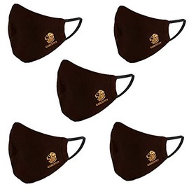 GARCOTEX Unisex Reusable Face Mask Washable Breathable Anti Smoke Pollution Bike Motorcycle Sport and Outdoor (5Pack, Black Colour)