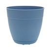 Bloem Dayton Recycled Plastic Planter (DAY0671), Ocean Blue, 6", 6"