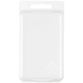 Collecting Warehouse Clear Plastic Clamshell Package/Storage Container, 3.69" H x 2.38" W x 1.25" D, Pack of 100