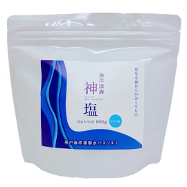 Muroto Deep Sea Water Deep Sea Sea God Salt (Bath Salt) Natural [12.2 oz (600 g) / 12 Servings] Includes Measuring Spoon, Bath Cosmetic