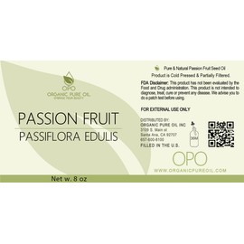 Passion Fruit Oil 8 oz - 100% Pure, Organic, All Natural, Premium Grade, Partially Filtered Passion Fruit Oil Perfect for Hair, Skin, Scalp, Body Care Moisturizer - Maracuja Oil