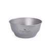 iBasingo Titanium Bowls Plate Ultralight Single Wall Bowl Plate Outdoor