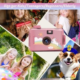 Retro Kids Video Digital Camera Children HD Mini Cute Camcorder with Films