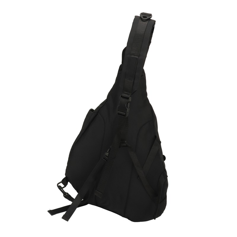 Large Black Sling Bag Waterproof Sling Backpack Oxford Fabric Outdoor