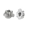 sourcing map 1/4"-20 T-nut 25pcs 304 Stainless Steel 4 Pronged