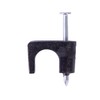 GARDNER BENDER PSB-100 100Pk 1/4 Coax Staple, Black