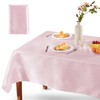 Homiest 1 Pack 60 x 84 Inches Satin Tablecloth Light