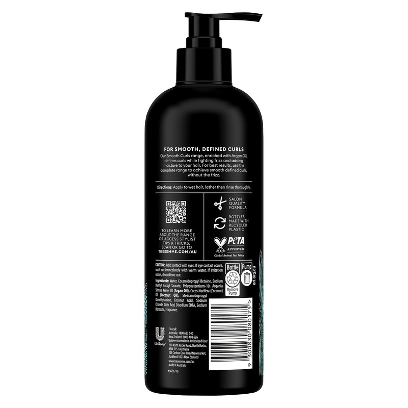 TRESemmé Smooth Curls Shampoo 500 ML with Argan Oil for