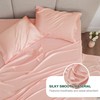 Love's cabin Twin Satin Sheets Sets - 3 Piece Coral