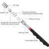Magnetic Pickup Tool, LED Light, Extendable to 80 cm/31 inch,