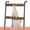 Unbranded 5-Tier Rustic Farmhouse Blanket/Towel Holder W/ 10 Moving Hooks,