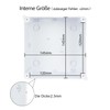 LeMotech Junction Box with Reserved Holes ABS Plastic Electrical Box