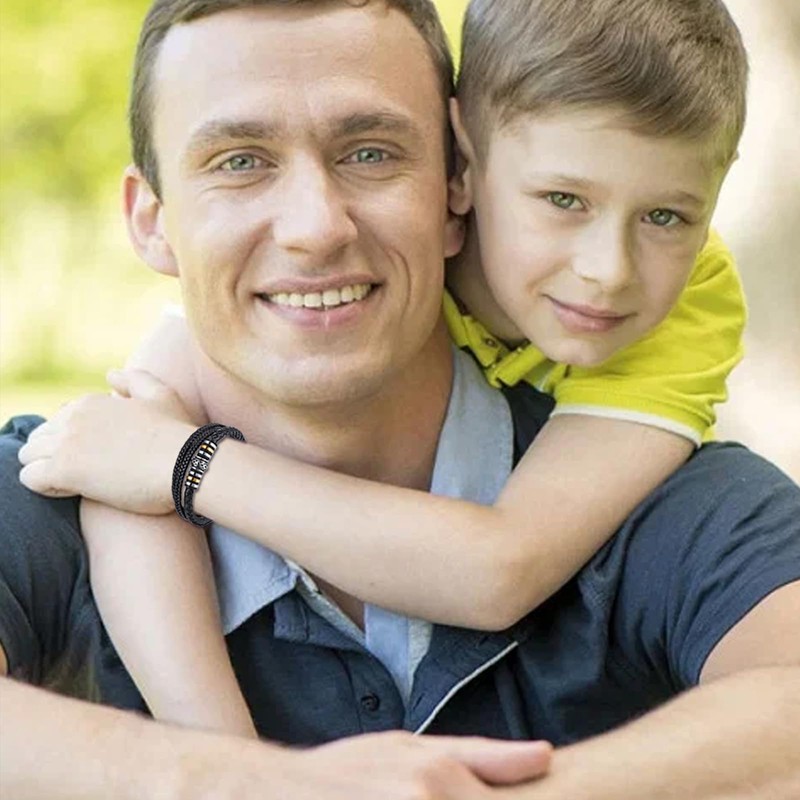 Your Always Charm To My Son Bracelet from Mom Braided