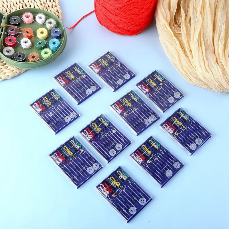SweetSerenade 10 Boxes Mini Sewing Kit, Quick Fix Sewing Kit