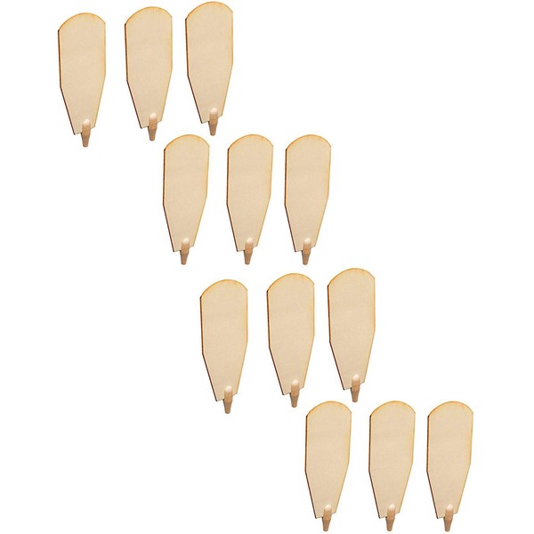 BRUBAKER Fan Blades Replacement Kit for 18 & 24 Inches Pyramids - Natural Wood - 12 Fan Blades