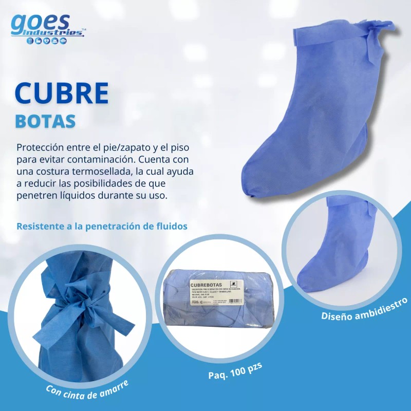 Goes Industries Cubre Bota Desechable Con Cintas - Cubre Zapato