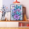 Butterfly Diamond Art Kits for Adults,5D Flower Diamond Art for