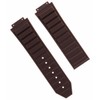 Ewatchparts 24-28mm Rubber Watch Band Strap With Clasp Compatible With