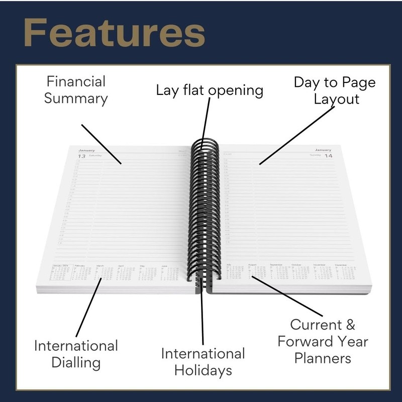 Collins Delta Mid Year Diary Planner A5 Day To Page